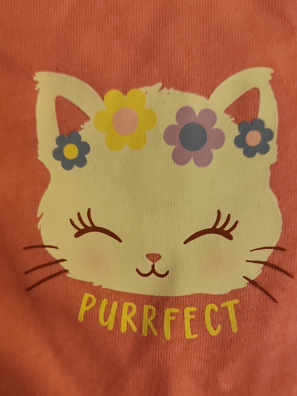 Nwt Sz 5 Pink Kids' Short Sleeve Tee with 'Purrfect' Cat Graphic - Must Bundle